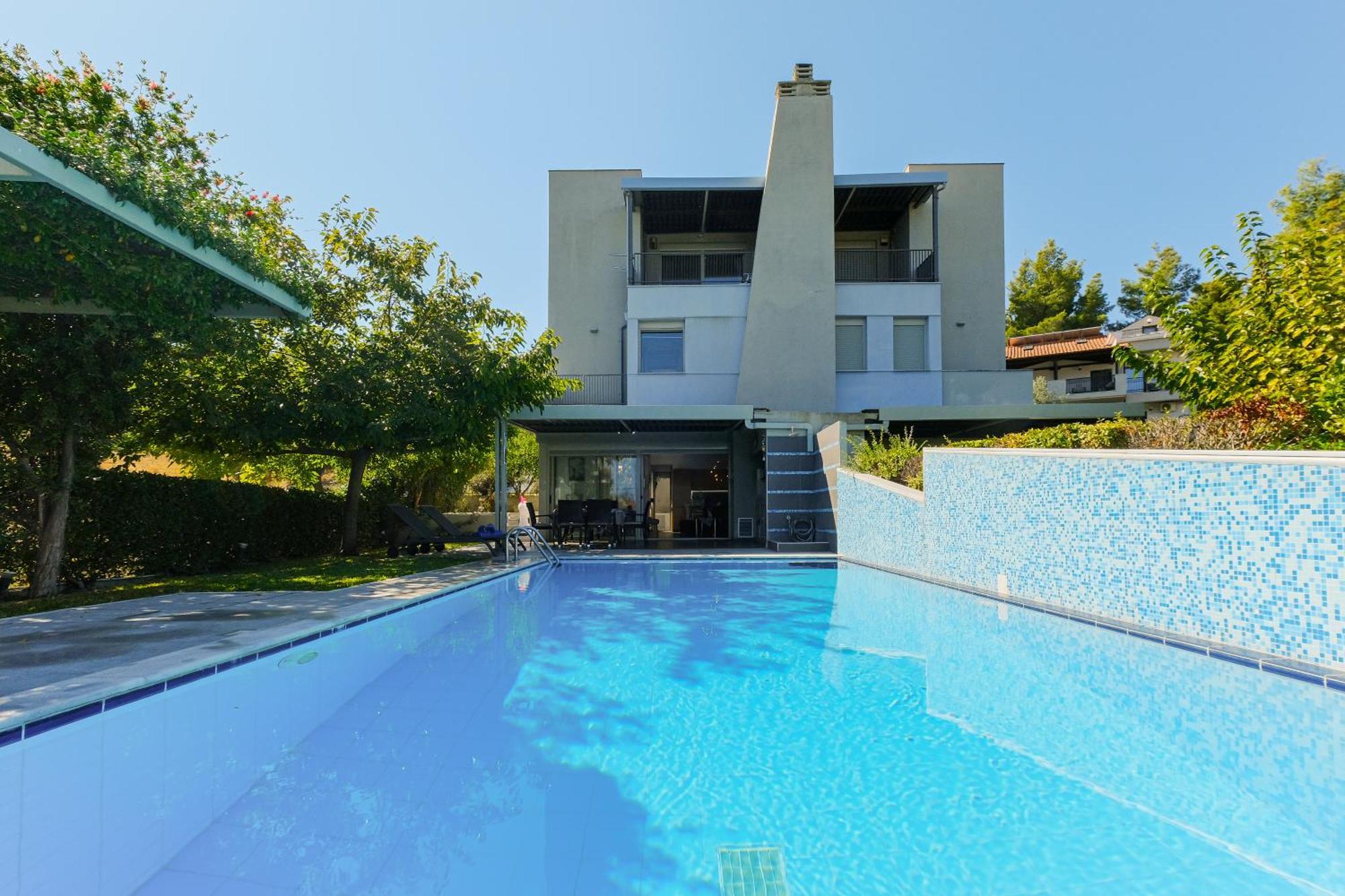 Deluxe Chrousso Pool Villa Paliouri Dış mekan fotoğraf