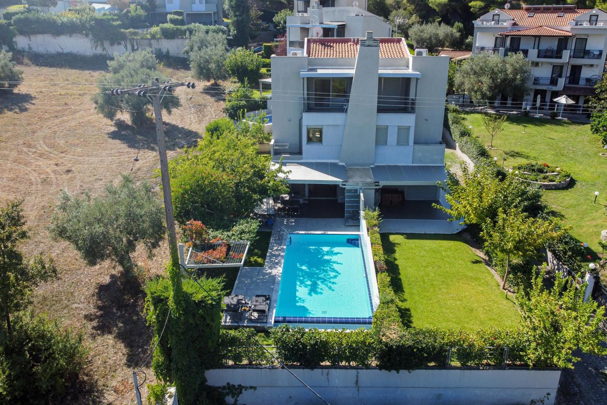 Deluxe Chrousso Pool Villa Paliouri Dış mekan fotoğraf